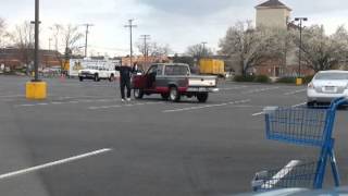 Kung Fu Grandpa in the Food Lion parking lot!