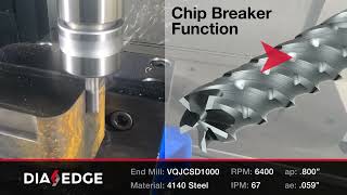 DIAEDGE VQJCS Chip Breaker End Mill