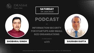 Information Security for Startups \u0026 Small Organizations | DRASInt Risk Podcast