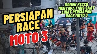 Pecco Bagnaia menyapa fans saat persiapan race Moto 3 #malaysiangp #sepangcircuit