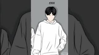 Jhope //1994 \u0026 2012 // Version 🐿️💕 @BTSBEST.7 #bts #jhope #hobi #shorts #btsbest