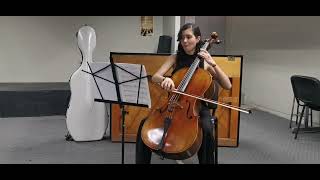 Cello Concerto N°1 Camille Saint Saens 1st movement, ASU music audition