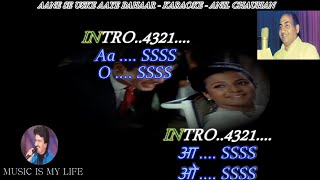 Aane Se Uske Aaye Bahaar Karaoke Scrolling Lyrics Eng. & हिंदी
