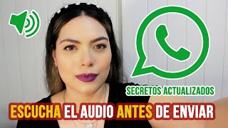 2024 CÓMO ESCUCHAR tus AUDIOS ANTES de ENVIAR las notas de voz en WHATSAPP + NUEVA FUNCIÓN TRUCOS ▶