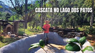 OBRA NO SÍTIO, LAGO DOS PATOS E CASCATA