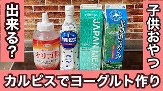 ㊲“カルピス単品でヨーグルト作り“ “本当に乳酸菌入りでヨーグルトが\