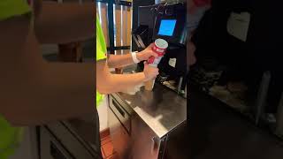 Making a Mocha Frappe ￼from McDonald’s￼ #McDonald’s #mocha #frappe ￼