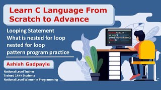 #22 What is nested for loop | nested loop pattern program practice | Looping statement in C language