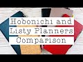 Hobonichi and Nolty Planner Comparison