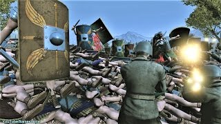 300 US Marines vs 12000 Romans Siege Epic Battle Simulator