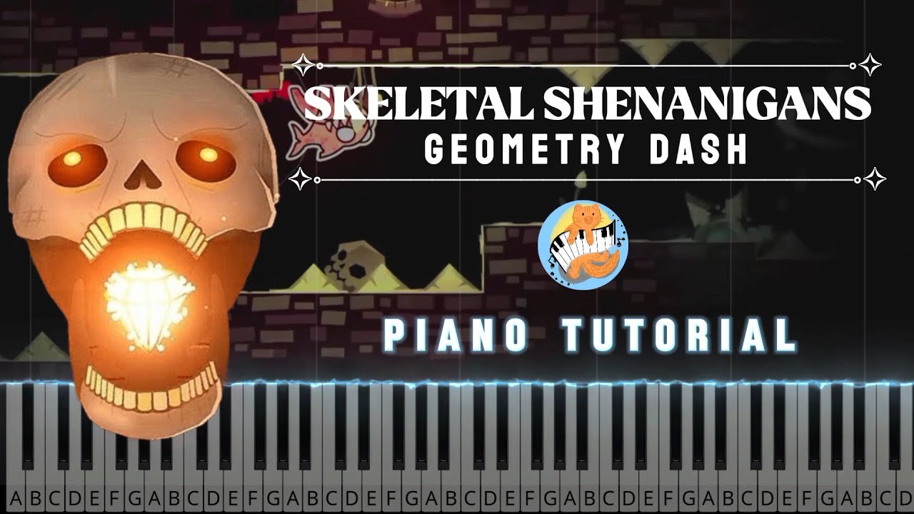 Skeletal Shenanigans Geometry Dash Karaoke Piano Piano Tutorial