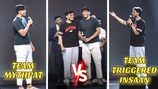 Triggered Insaan VS Mythpat Challenge at Unacademy Aarambh 2024 event🤩