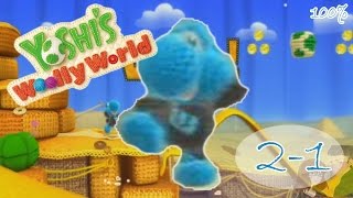 Yoshi's Woolly World (ヨッシーウールワールド) World 2-1 100% [ HD ]