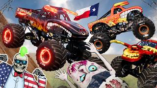 Monster Jam INSANE Racing, Freestyle and High Speed Jumps #121 | BeamNG Drive | Grave Digger