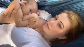 Beautiful Mom Breastfeeding Vlogs New 2025 Latest | Breastfeeding Vlogs 2025 | Hot Mom Breastfeeding