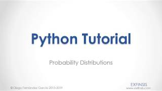 Python Tutorial. Probability Distributions