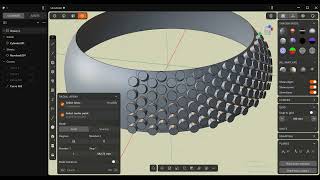 curve array, place and revolve example - plasticity 3d