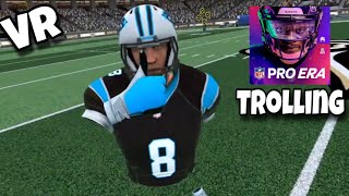Impersonating A Famous YouTuber In NFL Pro Era VR