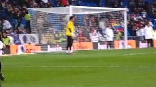 20120304 Real Madrid vs Espanyol - Granero (pirata) warming up before the game