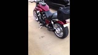 Supercharged Vmax Custom UFO Headers and 2 Bros Exhaust