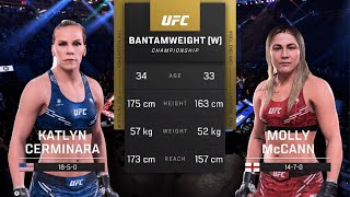 UFC 5 AI vs AI: Katlyn Chookagian vs Molly McCann - Flyweight Showdown in the Octagon!