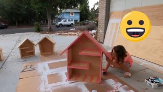 HOW TO MAKE A EASY WOODEN DOLLHOUSE | YOUR KID WILL BE THRILLED! | FUN PROJECT