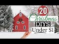 BEST CHRISTMAS DIY CRAFTS UNDER $1 and FREE! Dollar Tree Christmas DIYS