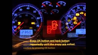 SRL Volvo S80 - How to reset service light indicator