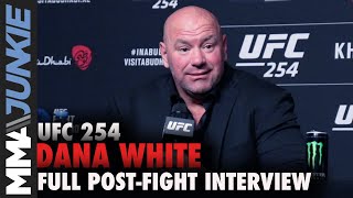 Dana White reacts to Khabib Nurmagomedov's retirement | UFC 254 post-fight interview