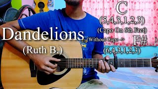 Dandelions | Ruth B. | Easy Guitar Chords Lesson+Cover, Strumming Pattern, Progressions...