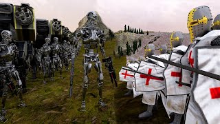 T-45 & T-800 vs 2,000,000 Knights Templar & Catapult | Ultimate Epic Battle Simulator 2 | UEBS 2