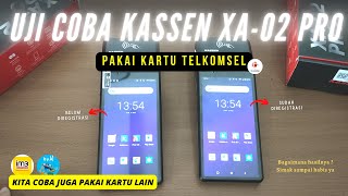 UJI COBA KASSEN XA 02 PRO PAKAI KARTU TELKOMSEL #reviewgadget