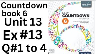 Oxford Countdown Book 6 - Ex 13 Q#1 to 4 step by Step Solution @ytacademy198