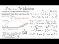 Dynamics 02_09 Projectile Motion Problem with solutions in Kinematics of Particles