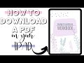 HOW TO UPLOAD A PDF ON IPAD (GoodNotes) | Digital Budget Planner 2020 | Naturally Lizzie