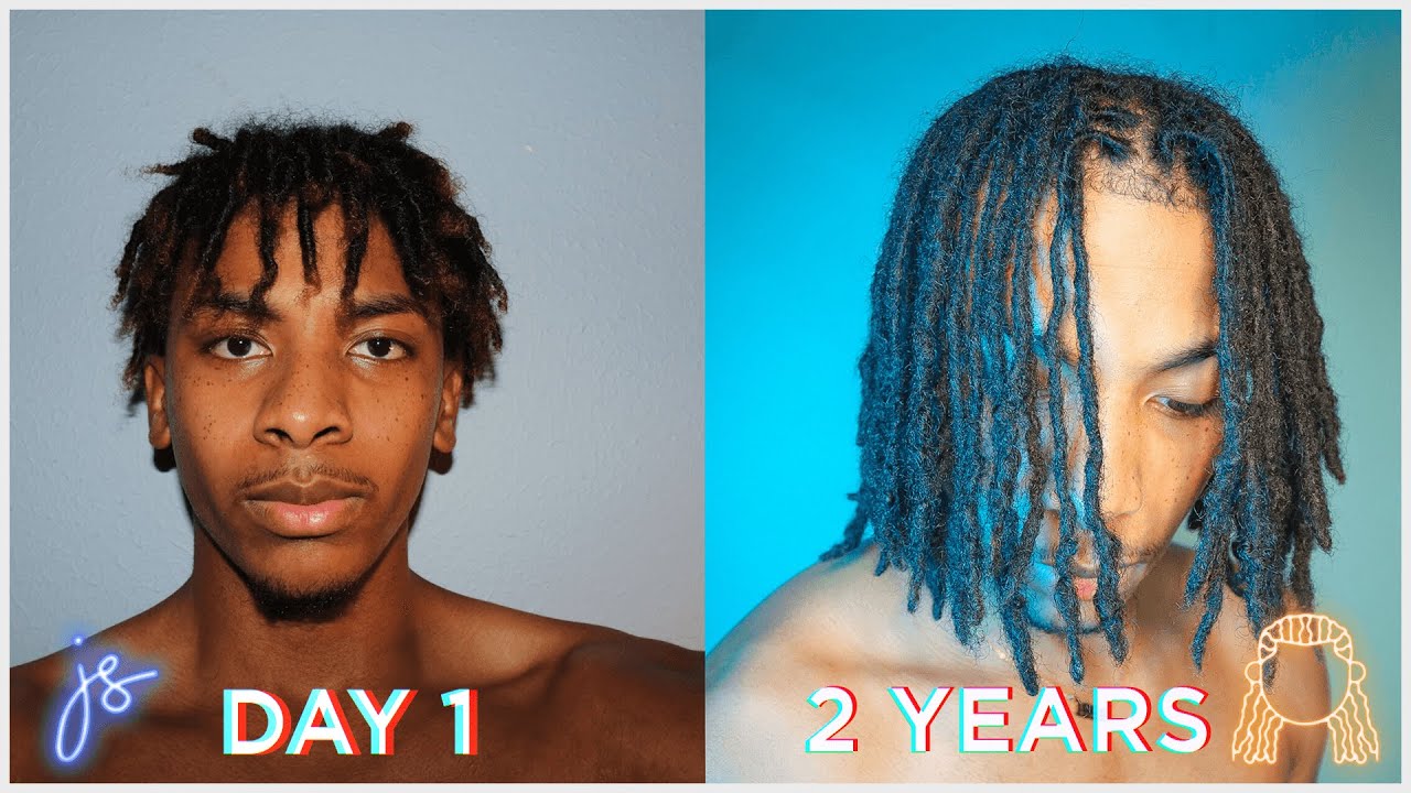 2 Year Hair Growth Timelapse High Top Dreadlocks Youtube