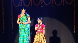 Ananya compering in Tanya arangetram