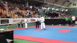 Itf taekwondo European championships junior male -52 kg Ire