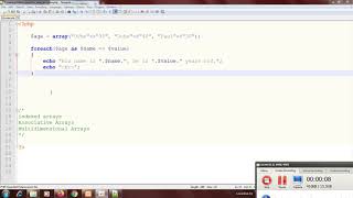 36. PHP TUTORIAL - Multidimensional arrays
