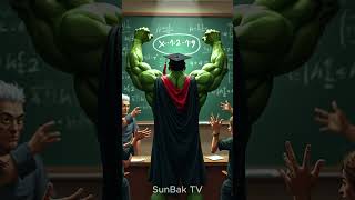 🎓 HULK THE GRADUATE: MASTER'S DEGREE UNLOCKED! 🎓#shorts #hulk #ai #animation