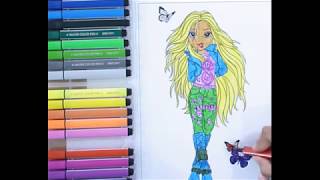 Bratz coloring Pages for Kids| Kids Learning video
