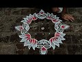 simple flower rangoli kolam 7*7*7*5 malathirangolikolam