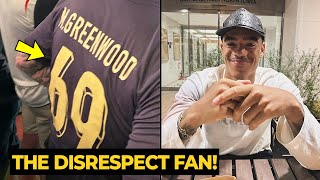 England fans mocked Mason Greenwood by wearing a sarcastic jersey during the match against Serbia