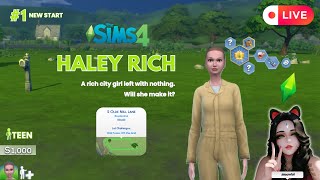 🔴 The Sims 4: Haley Rich: New Start #1 #gameplay