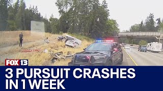 Three crashes in one week: do Thurston County's police pursuits go too far? | FOX 13 Seattle