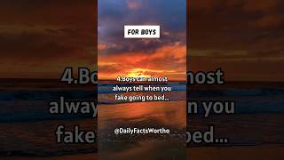 5 Boys Facts You Should Know...#dailyshorts #shortsfeed #shorts #facts #viral #australia #dailyfacts