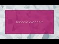 Jeanne Warren - appearance