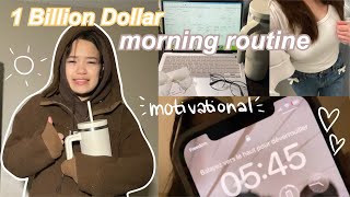 I tried the 1 BILLION DOLLAR morning routine for 3 days ✨🌥️ (this will motivate you)