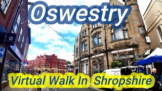 Oswestry in Shropshire virtual walk video