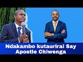 Breaking News | Apostle Chiwenga Speaks About Chamisa's Way To State House